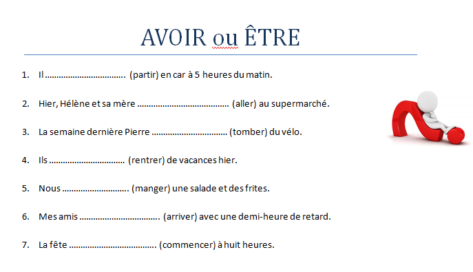 EXERCICES (VERBE ÊTRE) :: Blog d'Antoine